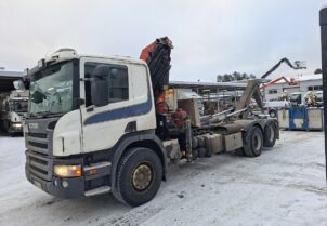 Scania P C-6X2 + Palfinger + JOAB